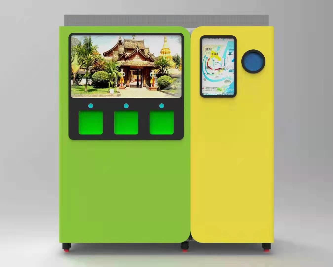 trường hợp công ty mới nhất về Triển lãm Máy bán hàng tái chế chai nhựa đa chức năng