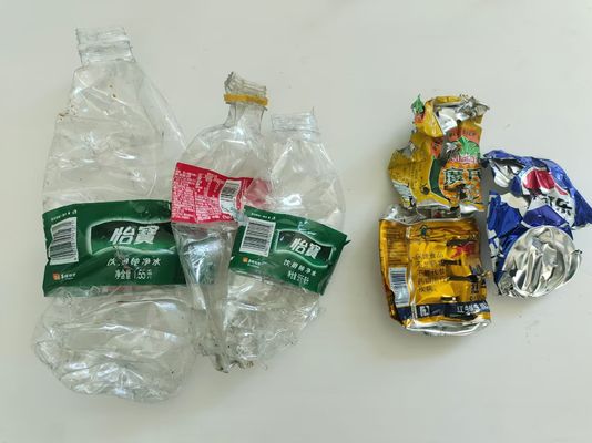 Supermarket AI Drivered 4in1 Reverse Vending Machine RVM systems for plastic, metal cans, glass, cartons